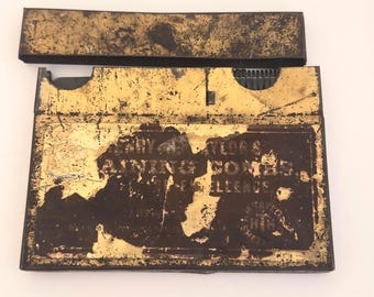 Antike Holzkämme im Metallgehäuse, England Sheffield Henry Taylor Holzbearbeitung