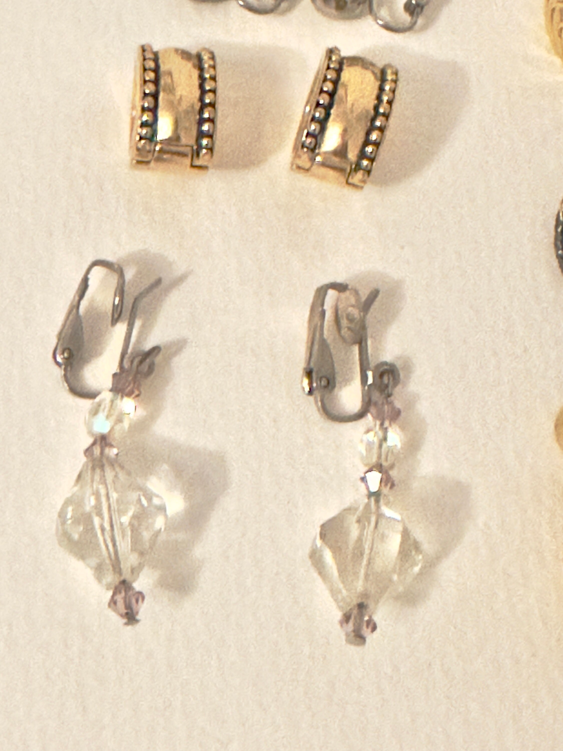 Lot De Boucles D'oreilles Vintage Années 80 – Fantaisie Rétro Unique