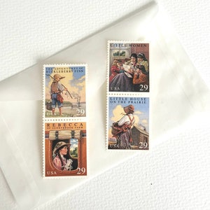 1993 US 29c Stamps of American Youth Classic Books - Mint, Unhinged Set of 4 Different Stamps, Vintage US Stamps
