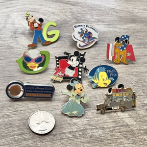 Vintage Disney Collectible Lanyard Pins, Official Disney Pin Trading