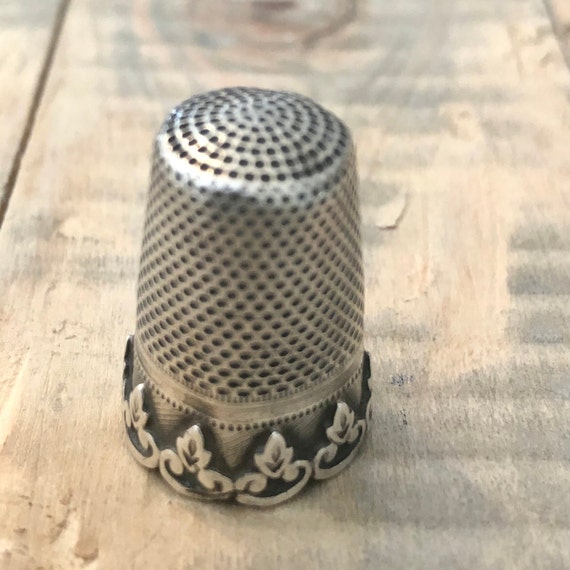 Thimble Collection in Display Case. Vintage French Porcelain and Silver  Metal Thimbles. Craft and Sewing Room Decor. Gifts For Her.