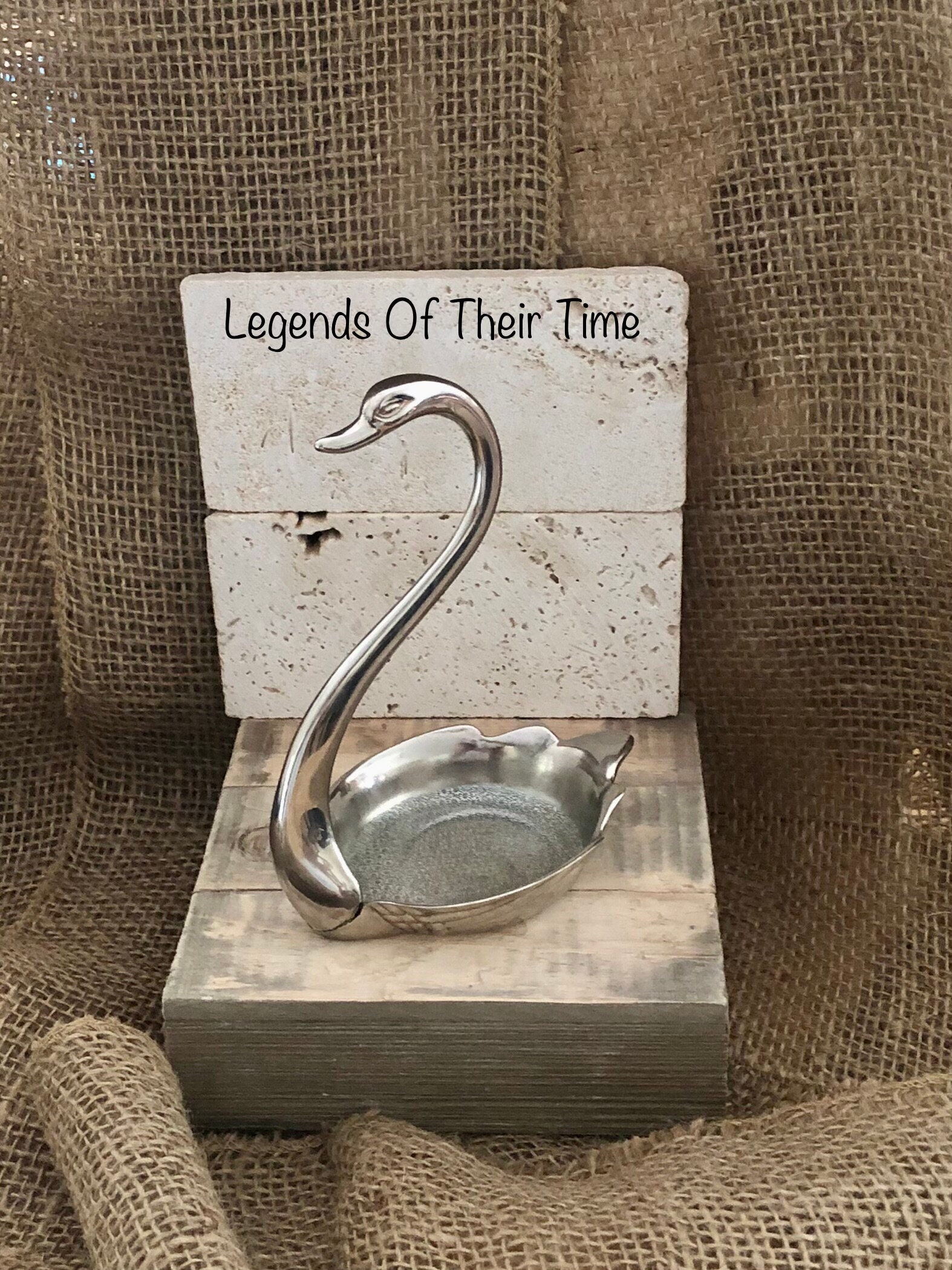 Vintage Swan Condiment Jar Holder: Largentiere Italy Style - Etsy