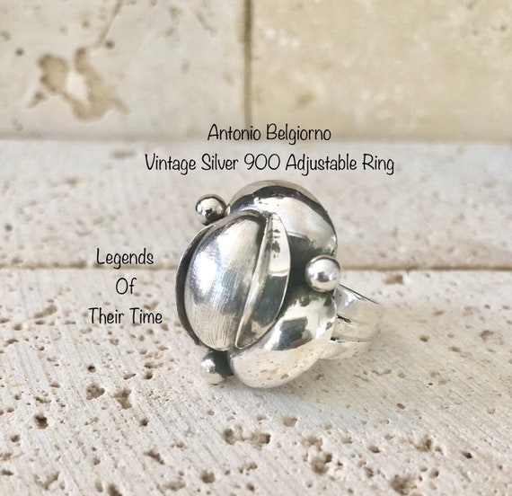 Vintage Antonio Belgiorno Ring, 1970's , Original 