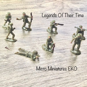 Vintage EKO Miniature WWII American Soldiers - 1960s Made in Spain