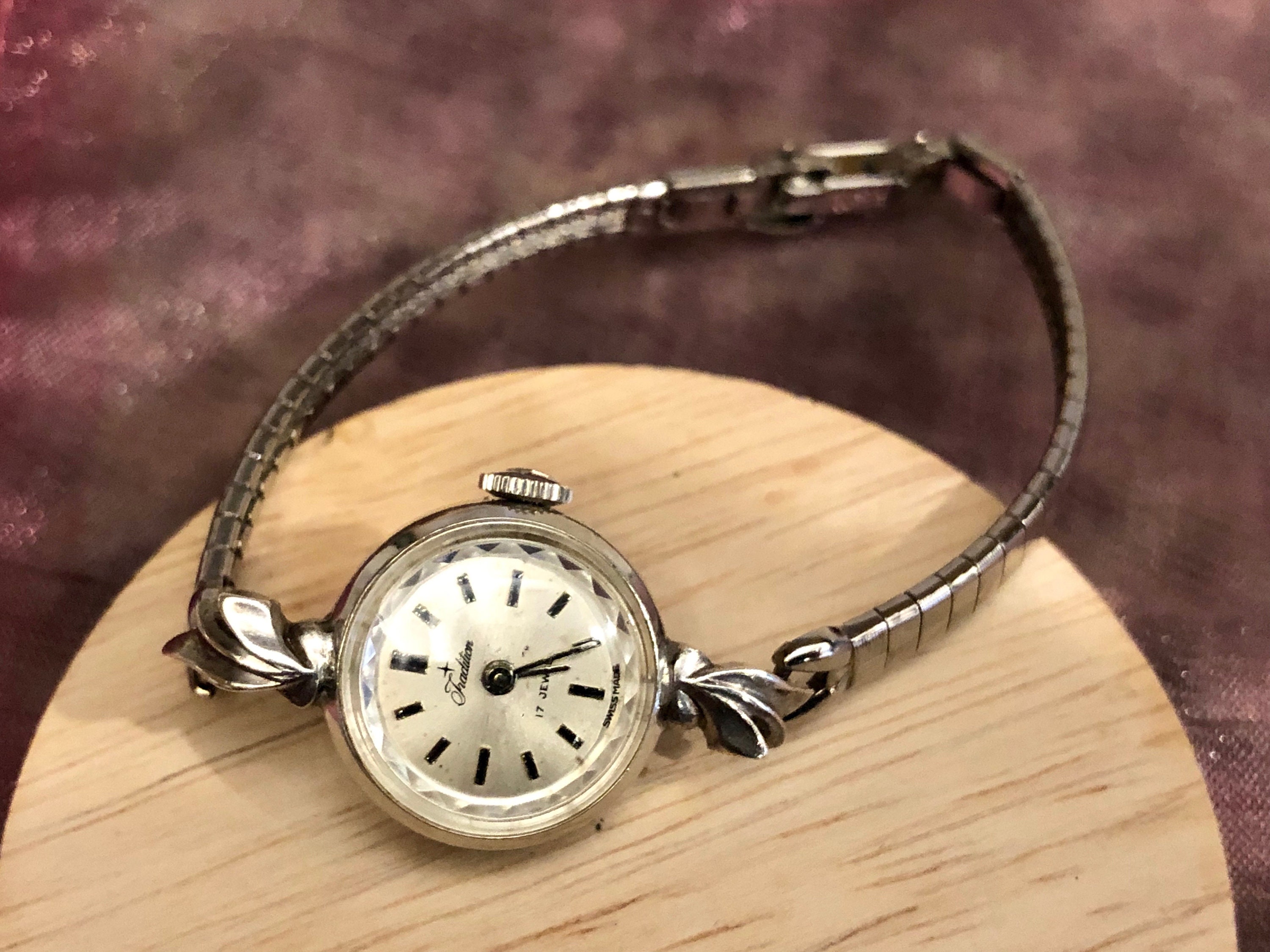 Tradition Sears Roebuck Swiss Made 14K White Gold Watch Vintage Tradition by SEARS ROEBUCK men main image 2