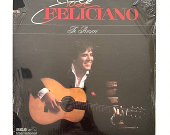 Vintage Jose Feliciano Music "Te Amare" Schallplatte 1986, in Originalverpackung versiegelt