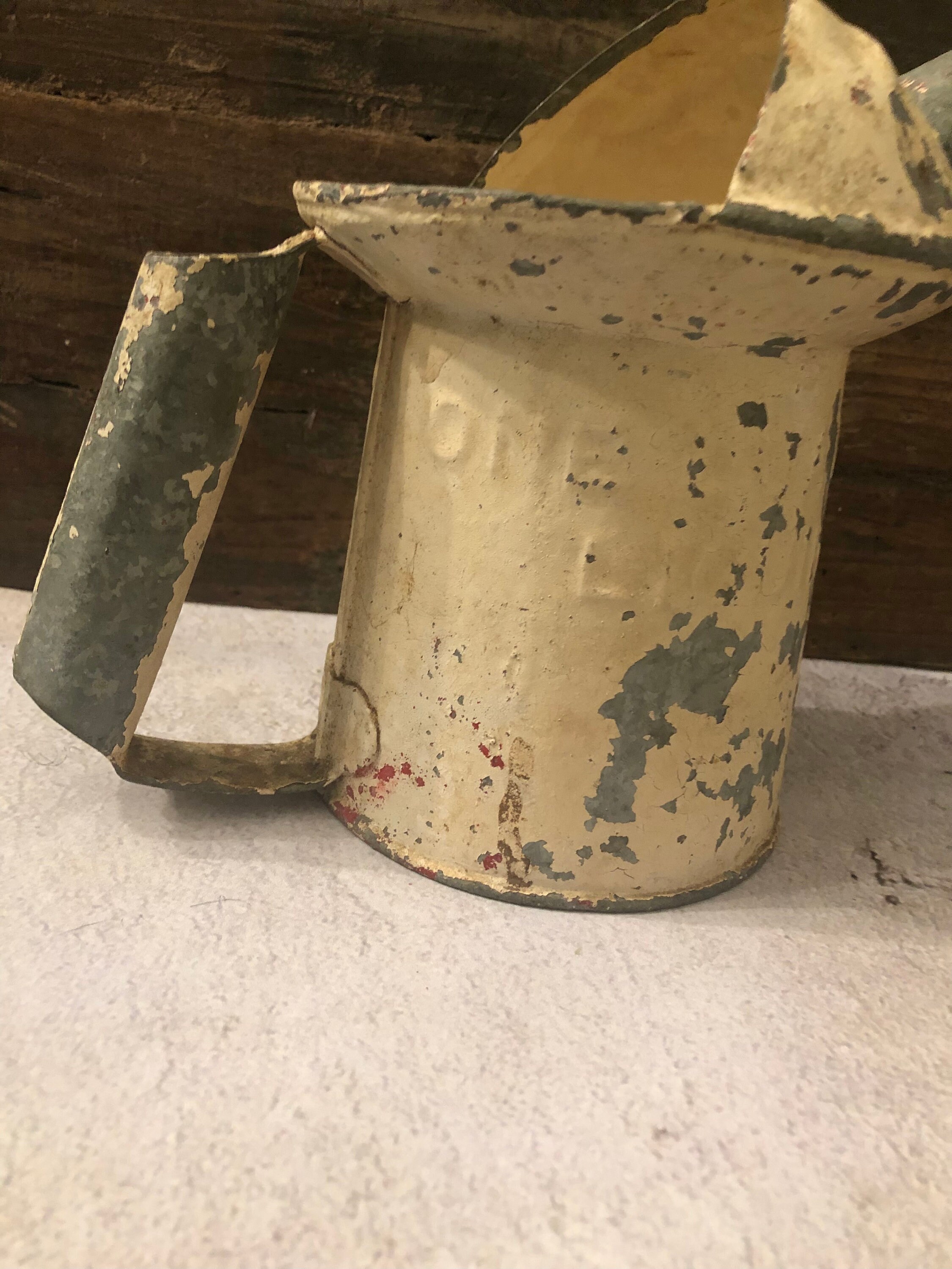 Vintage Oil Dispenser Can 1 Quart Galvanized Oil Dispenser Etsy