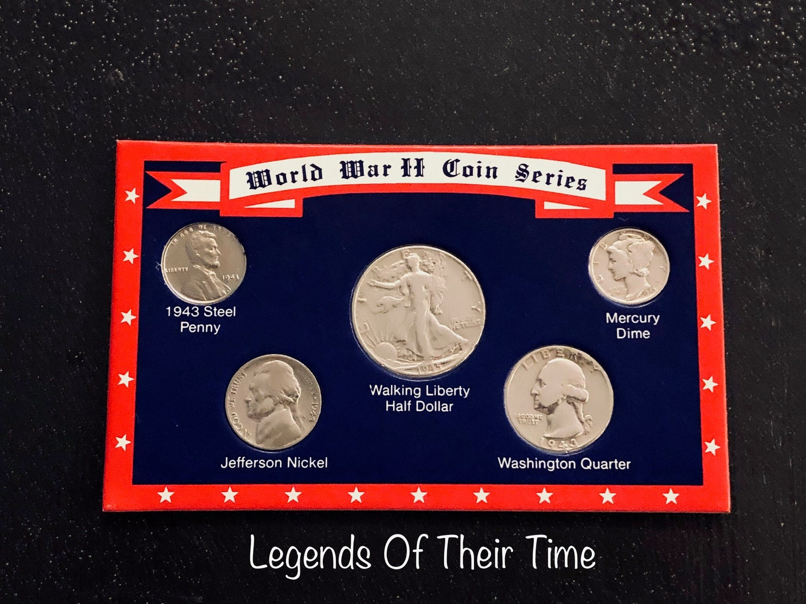 World War II Coin Series Steel Penny Liberty 1/2 Dollar | Etsy