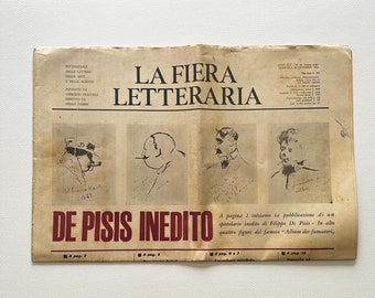 Vintage Italian La Fiera Letteraria, Dec 20 1964