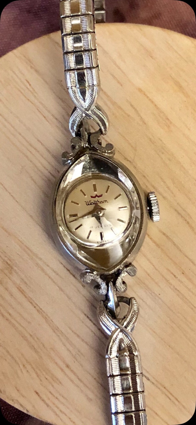 Vintage Waltham Ladies Wristwatch Speidel Twistoflex Band Etsy Canada