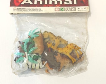 1960 年代のビンテージ プラスチック製おもちゃの動物 - Etsy 日本