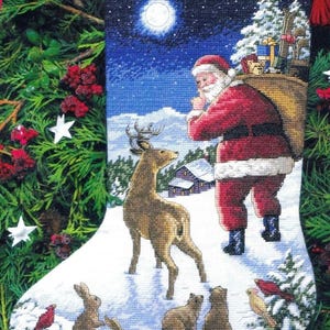 DIY Abmessungen Santas Ankunft Weihnachten Kreuzstich Kit 8683