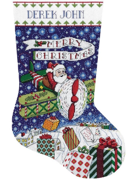 Design Works Crafts Happy Holiday Treats Counted Cross Stitch Stocking Kit