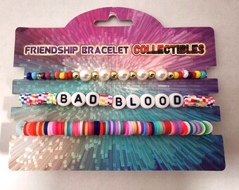 Bad Blood Taylor Bracelet Eras Tour Beaded Friendship Bracelets Set
