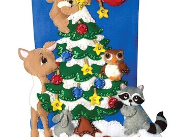 Design Works Jupe De Sapin En Feutre Et Paillettes - Kit DIY Frosty Fun, Diamètre 107cm, à Fabriquer Soi-même