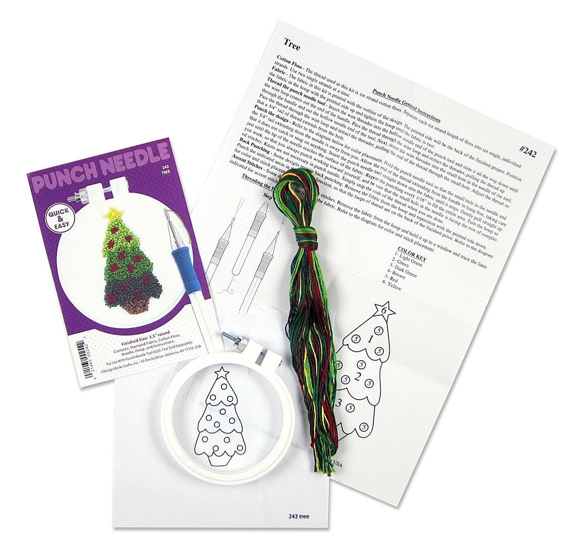 Christmas Punch Needle Coaster Kit 2 PCS/ Punch Needle Kit Beginner/tufting  Coaster Kit/craft Kit/diy Crafts/craft Kit for Adults 