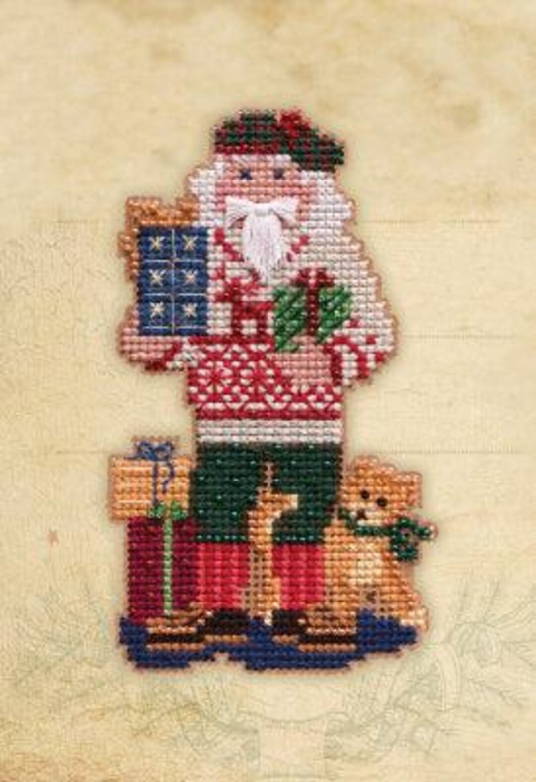 Mill Hill Cardinal Santa - Alpine Santas - Beaded Cross Stitch Kit...