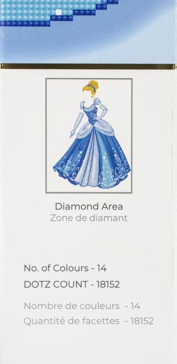 DISNEY PRINCESS 5D DIY Diamond Painting Cross Stitch Round Drill Craft Kit  Gift