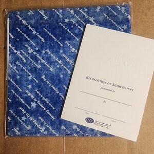 Carta da regalo e certificati di conseguimento del consulente di Creative Memories