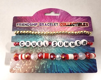 Grausam Sommer Taylor Armband Eras Tour Perlen Freundschafts Armbänder Geschenk Set