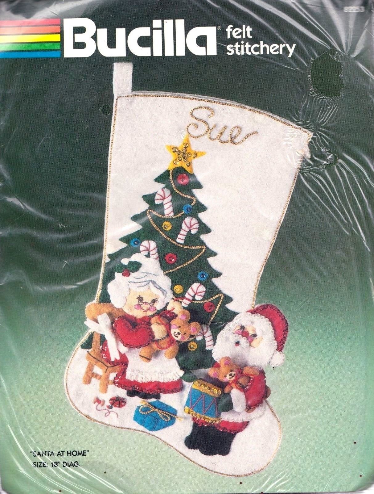 DIY Bucilla Special Delivery Santa Christmas Holiday Felt Stocking Kit  84593 