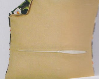 DIY Vervaco 16" kudde med dragkedja, färdigställande kit, beige färg