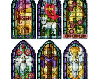 DIY Design Works Easter Windows Spring Plastic Canvas Ornament Kit 5927