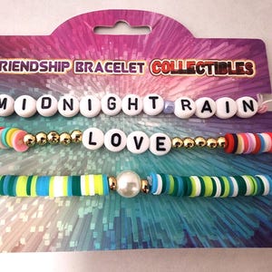 Midnight Rain Taylor Armband Eras Tour Perlen Freundschaftsbänder Set