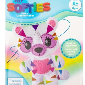 DMG DIY Regenbogen Tiger Kinder Anfänger Starter Filz Softies Kit