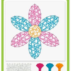 DIY Krafty Kids Bloem Lente Zomer String Art Kit Kinderen Beginner Knutselen