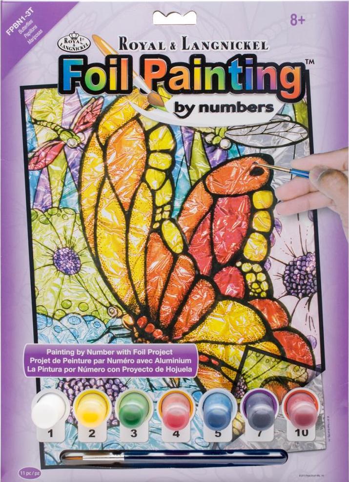 DIY Royal Langnickel Butterflies Foil Paint by Number Kit