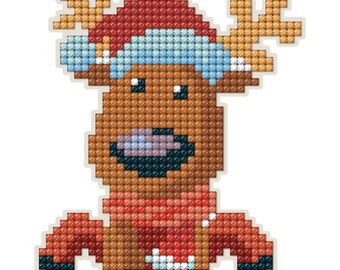 DIY Collection D'Art Reindeer Holiday Kids Diamond Magnet Kit