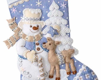 Kits De Medias Navideñas De Bucilla Botas De Navidad Bucilla, Kit De