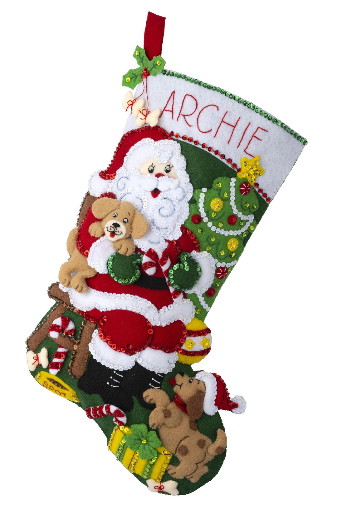 Bucilla Holly Jolly 8 Adornos De Fieltro # 84820