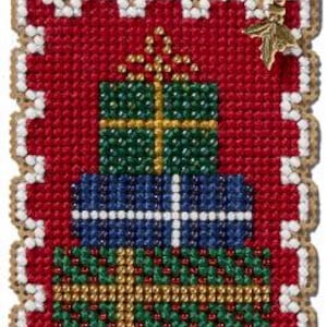 DIY Mill Hill kerstcadeaus met kralen getelde borduurornament