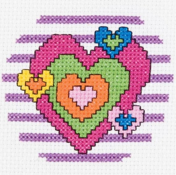 Kids Cross Stitch Kit, Cat Cross Stitch Kit, Embroidery for Kids, Beginner  Cross Stitch, DIY Stitch Kit, Cat Embroidery, Beginner Stitch Kit 