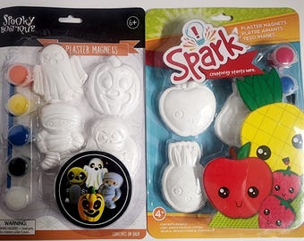 DMG DIY Spark Halloween Fruit Kids Gipsmagneten Schilderset Pakketpakket:
