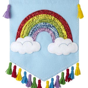 DIY Bucilla Regenbogen Wolke Sommer Banner Filz Wandbehang Bastelset