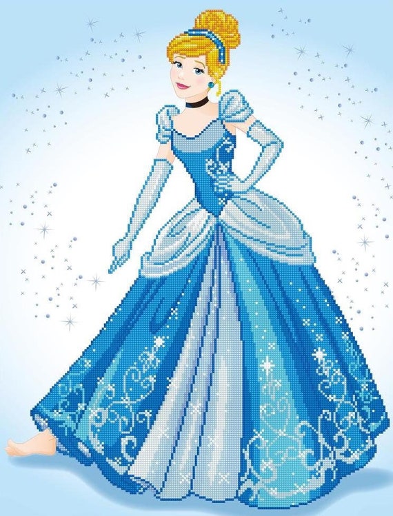 5D Diamond Painting Fancy Frame Disney Princess Kit