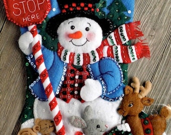 Woodland Santa Felt Ornaments Bucilla Bucilla Woodland Santa