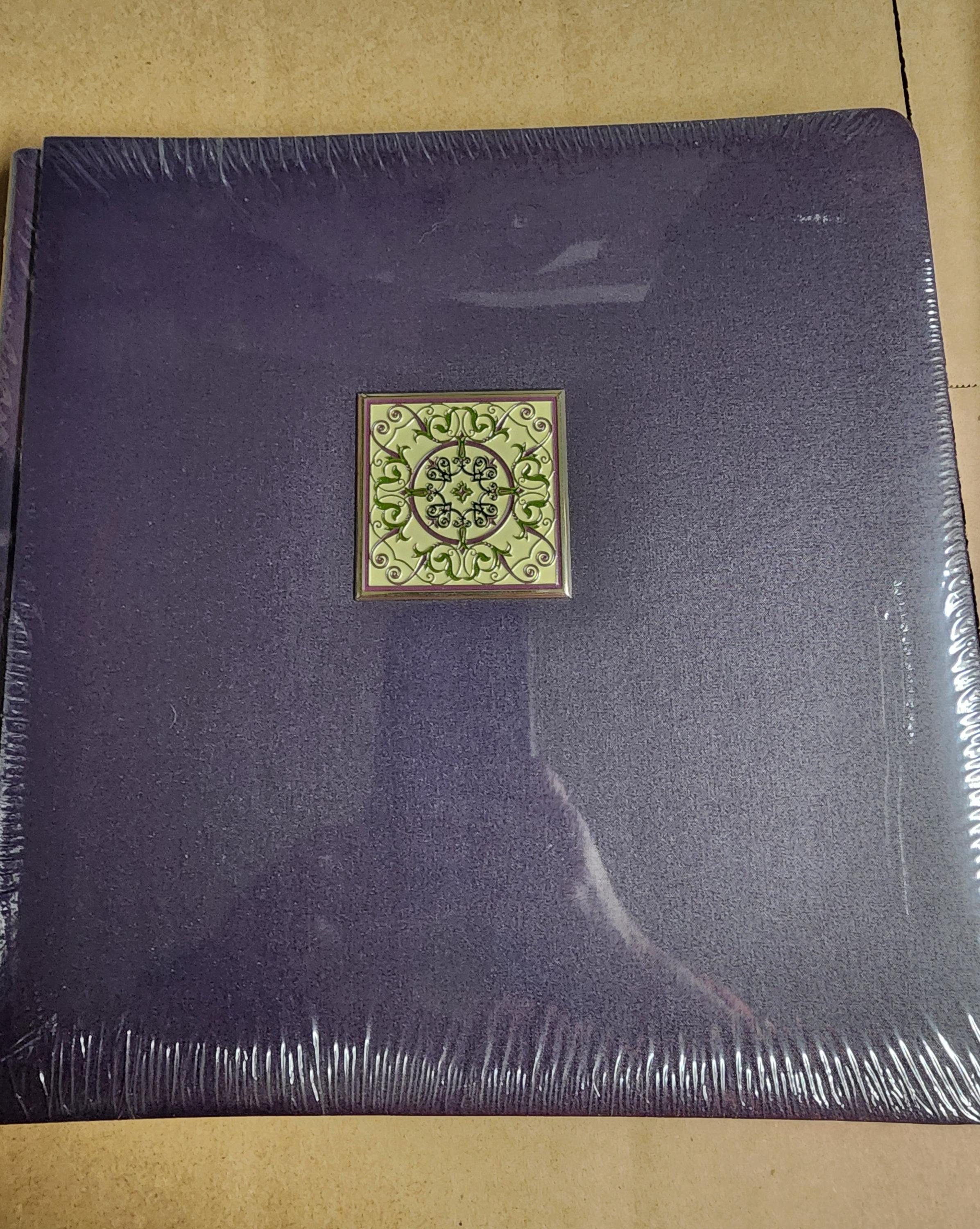 Creative Memories Purple Kaleidoscope Scrapbook Old Style 12x12