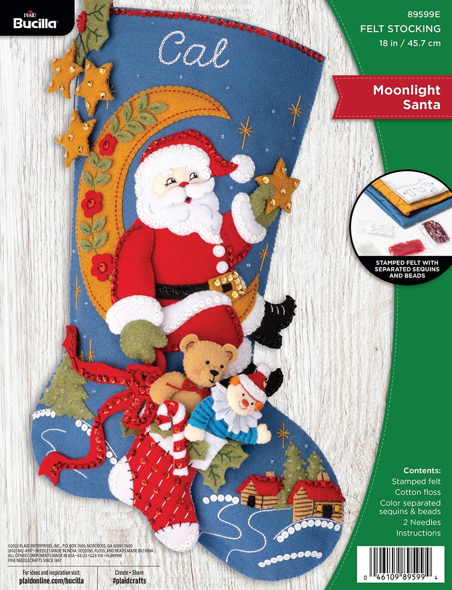 Bucilla Artic Santa Felt Stocking Kit