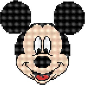 Kit Mickey Mouse Disney Diamond Dotz 9x9 faça você mesmo
