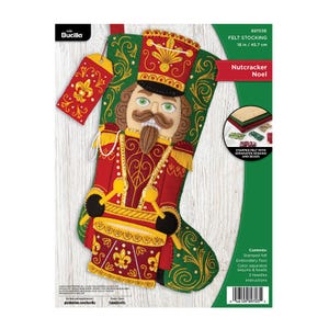 DIY Bucilla-notenkraker Noel-kerstvilten kous 89703E