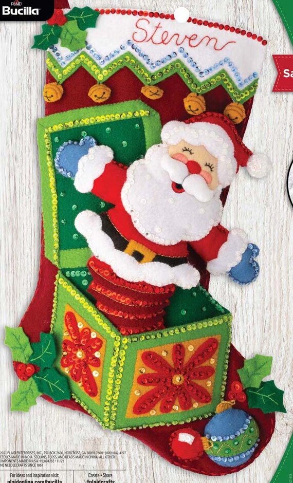 Felt Christmas Stocking Kits, Ornament Kits, Quilt Kits - Christmas Craft  Kits at Weekend Kits