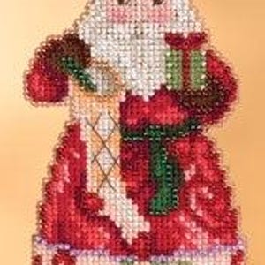 DIY Mill Hill Christmas Spirit Santa Counted Cross Stitch Kit