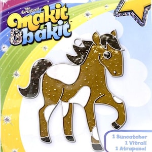 DIY Makit & Bakit Palomino Horse Stained Glass Suncatcher Kit Kids