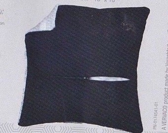 DIY Vervaco 18" Cushion Back w Zipper Finishing Kit for 16" Pillow Black Color
