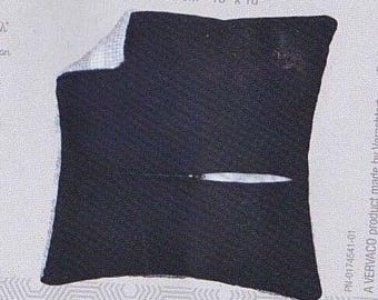 DIY Vervaco 16" kudde med dragkedja, färdigställande kit, svart färg