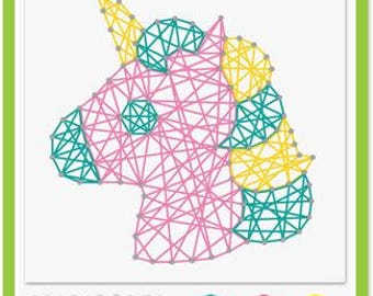DIY Krafty Kids Unicorn String Art Kit Kids Beginner Craft